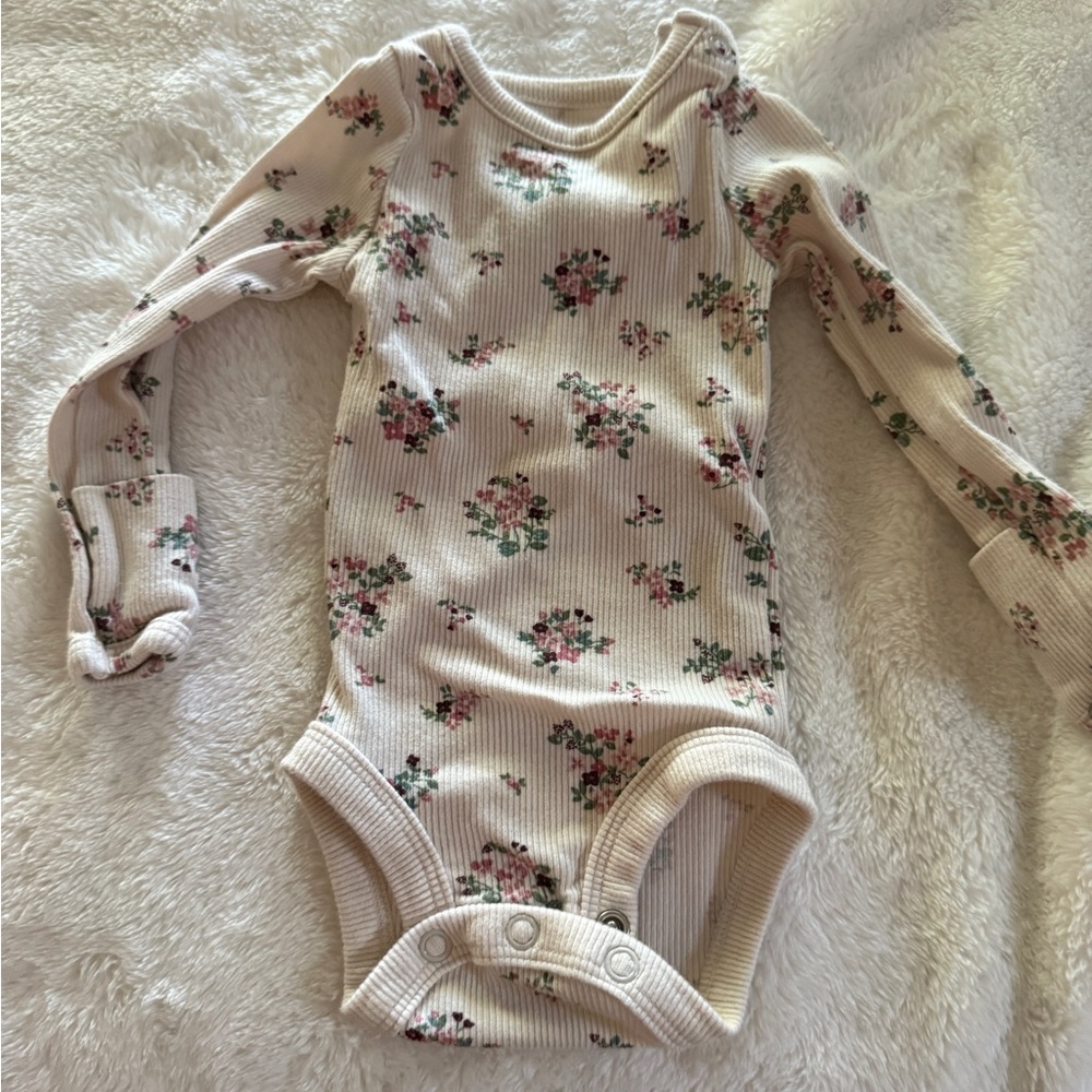 Bundle for savings 💜 Carter's Organic Newborn Onesie with Floral Accents